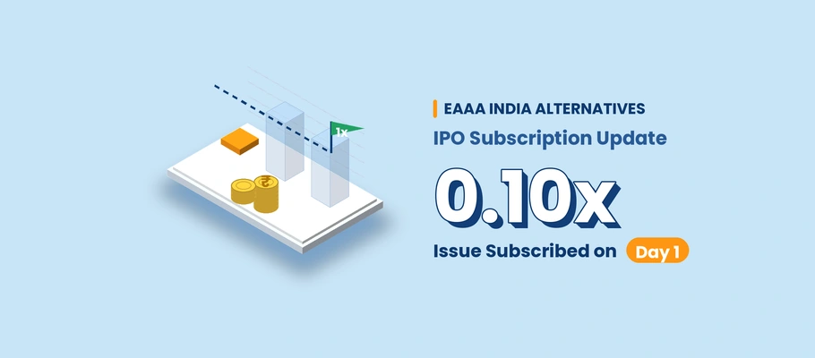 EAAA India Alternatives IPO Subscription Update: Issue Subscribed 0.10 on Day 1