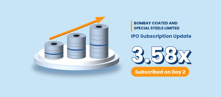 Bombay Coated and Special Steels Limited IPO Subscription Update: Issue Subscribed 3.58x on Day 2 