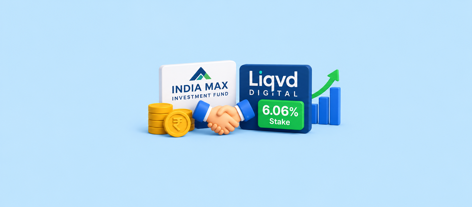 India Max Investment Fund Acquires 6.06% Stake in Liqvd Digital