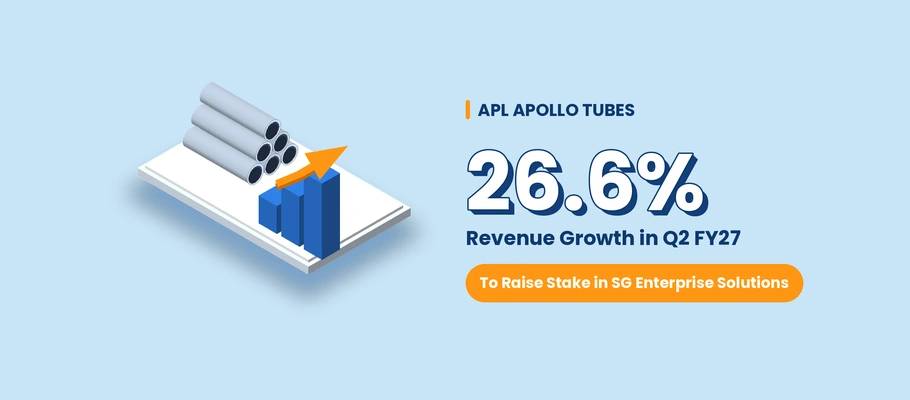 APL Apollo Tubes Reports 26.6% Revenue Growth in Q2 FY27, to Raise Stake in SG Enterprise Solutions 