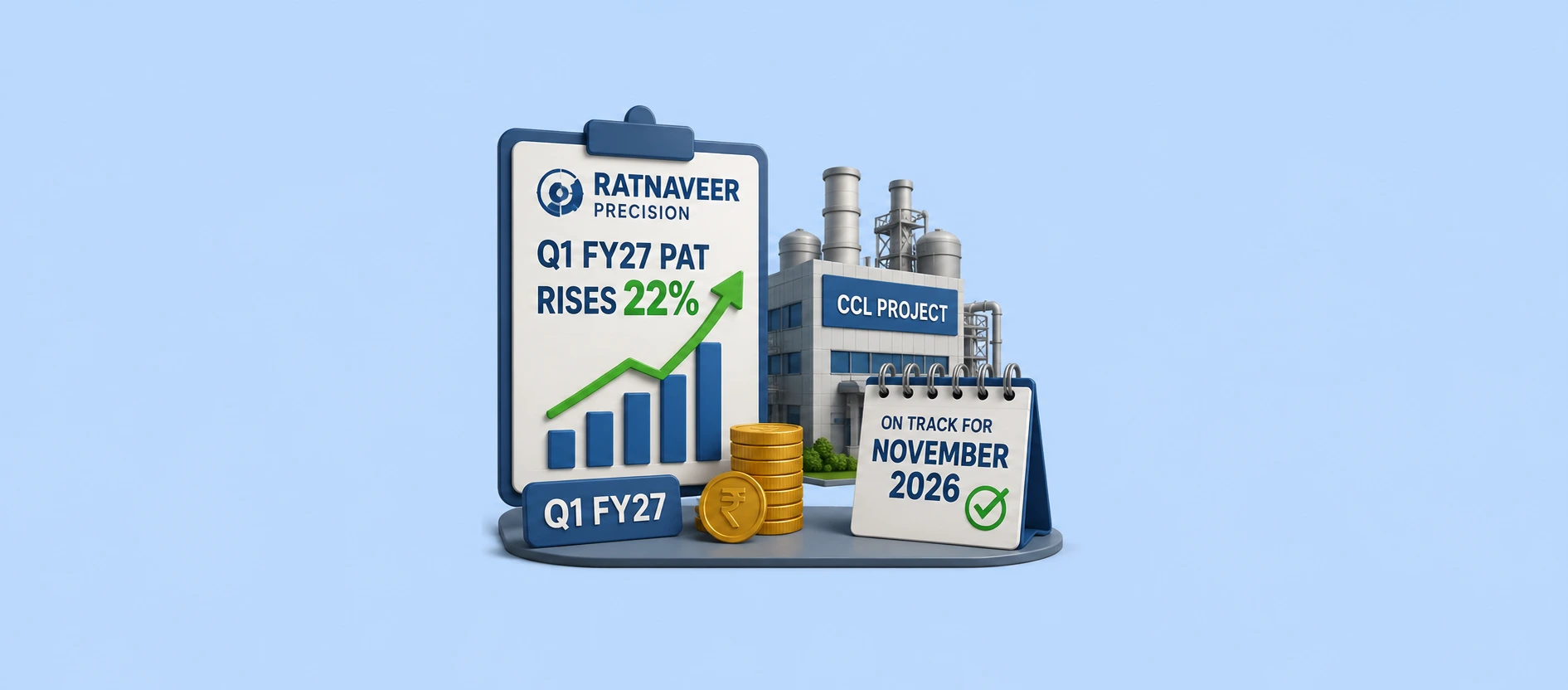 Ratnaveer Precision reports Q1 FY27 PAT rises 22%; CCL project on track for November 2026