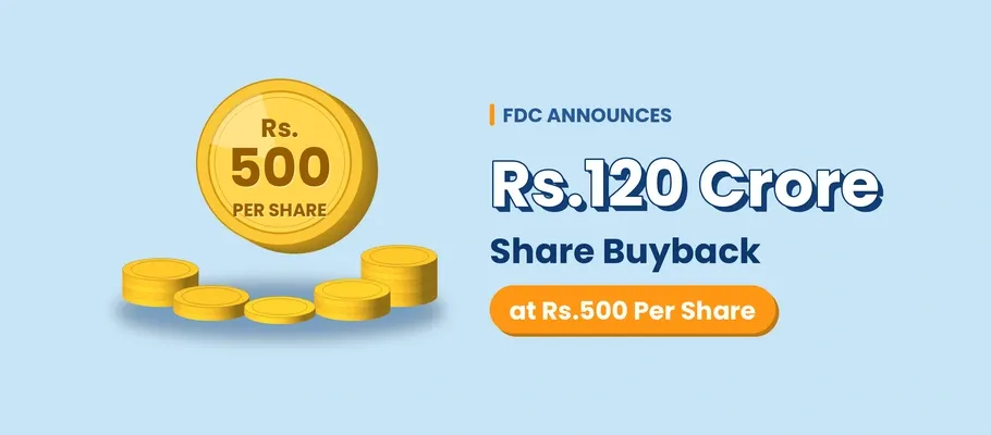 FDC Announces Rs.120 Crore Share Buyback at Rs.500 Per Share