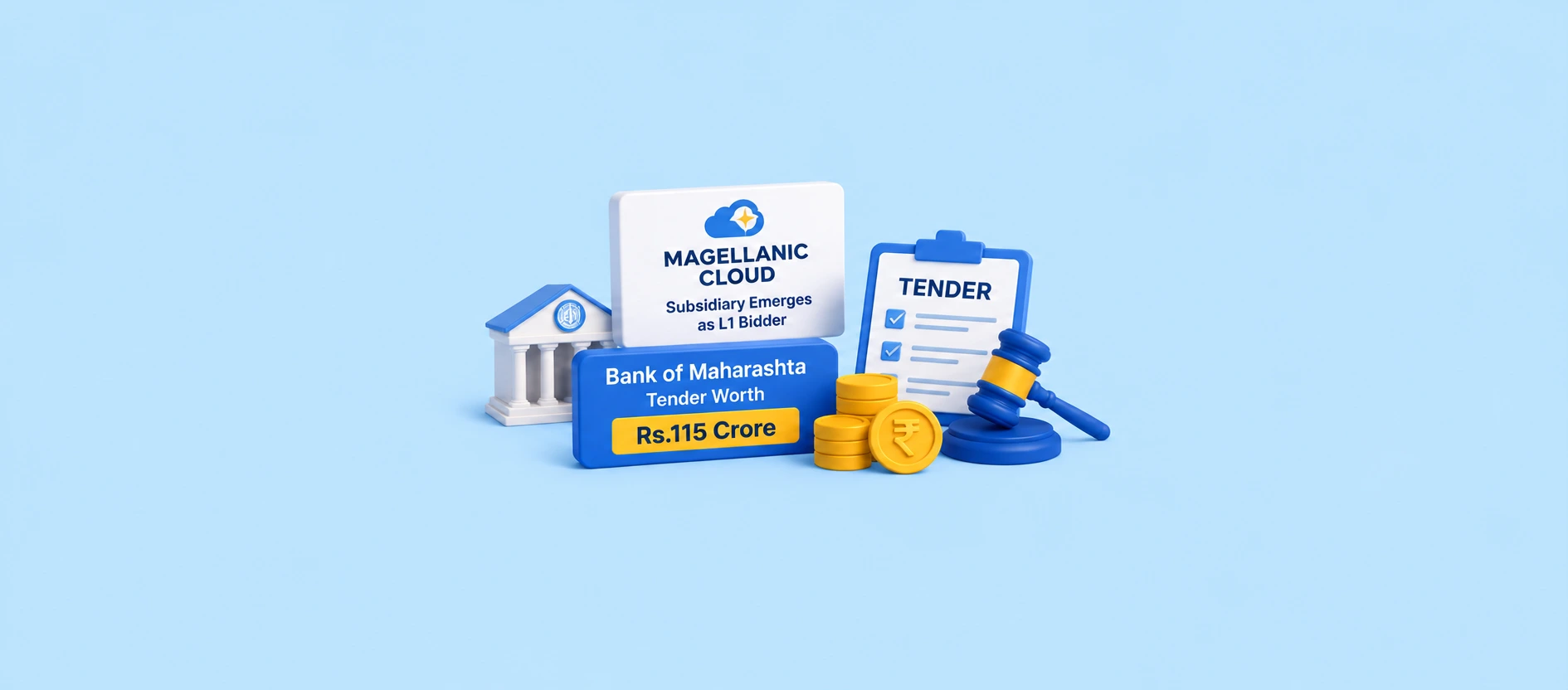 Magellanic Cloud Subsidiary Emerges as L1 Bidder for Bank of Maharashtra Tender Worth Rs.115 Crore